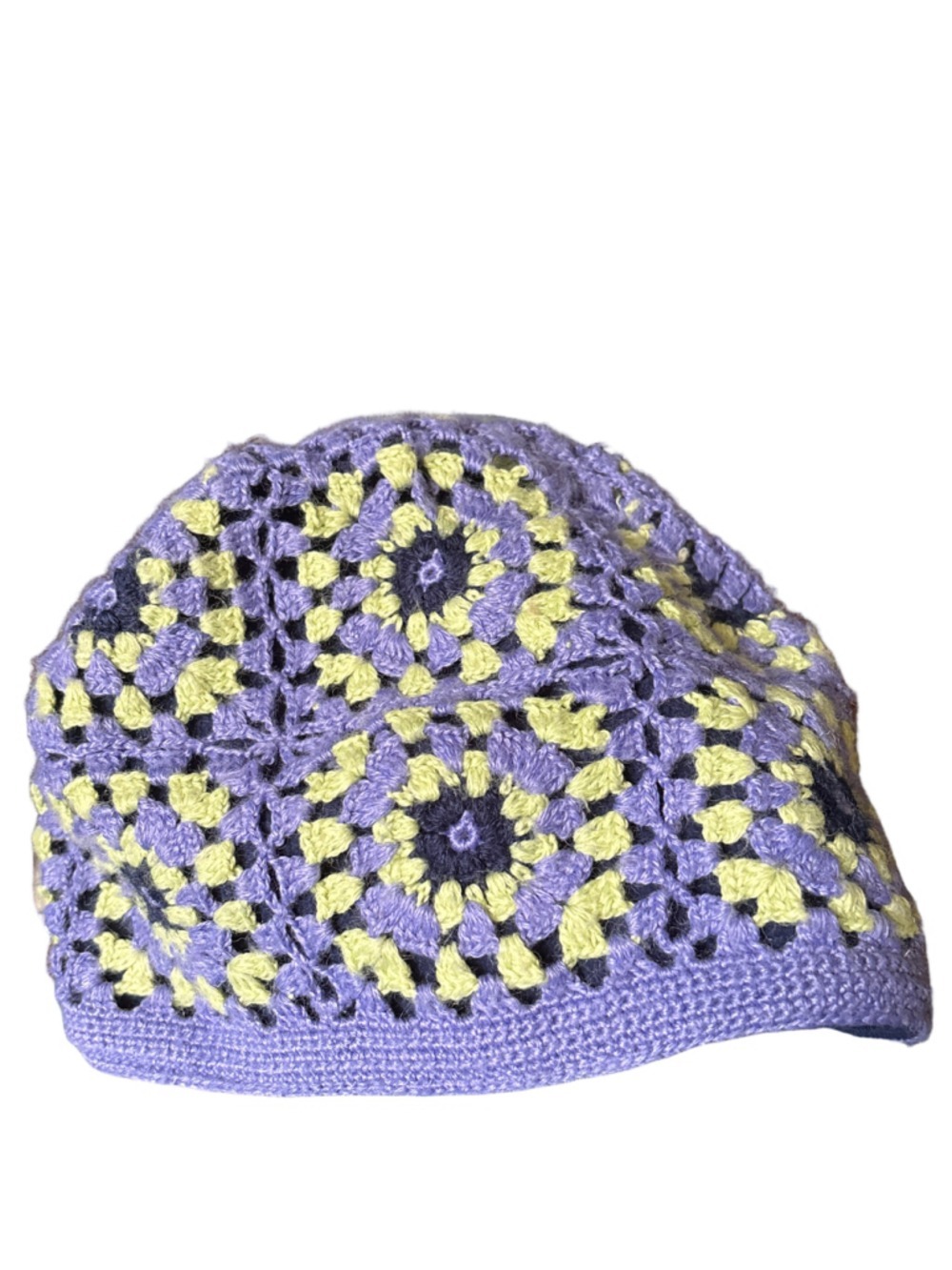 Women's Obermeyer Crochet Hat One Size Periwinkle and Green